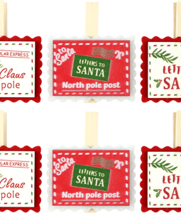 8902 CLIPS LETTERS TO SANTA S/6